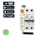 Interruttore magnetotermico smart wifi 2P 32A riarmo automatico con app tuya 3DIN