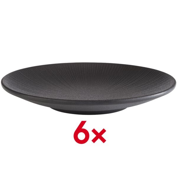 APS Teller »NERO« 21 cm schwarz Melamim schwarz