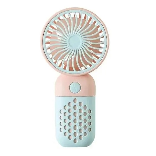 2024 Neuer Handlicher Ladeventilator Cartoon Süß Klein Student Lade Kleiner Ventilator Tragbarer Mini USB Ventilator Mini Taschen Weihnachtsgeschenk Image