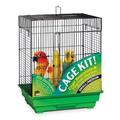Prevue Hendryx 91321 Square Roof Bird Cage Kit Black and Green 5/8