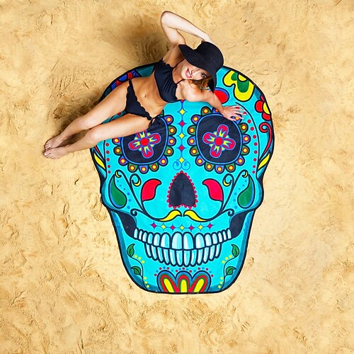 Strandtuch in Form einer ultrafeinen Faser. Riesige rosa Donut-Stranddecke – lustige Stranddecke, perfekt für Strand, Pool, See und mehr Image