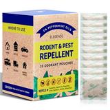 ELEGENZO Mouse Repellent Pouches Peppermint Oil Pest and Rodent Repellent Mice Repellent with Peppermint Oil to Repel Mice and Rats Squirrels Roaches Ants Spiders Moths 10 Odorant Pouches