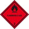 Dreifke® Verpackungskennzeichen Klasse 2.1, Flammable Gas, Folie, seewasserb., 50x50mm