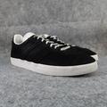 Adidas Shoes | Adidas Shoes Mens 11 Sneaker Lifestyle Gazelle Leather Low Black Lace Up Classic | Color: Black | Size: 11