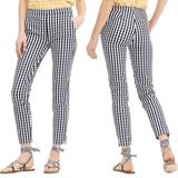 J. Crew Pants & Jumpsuits | J.Crew Martie Checkered Mid-Rise Skinny Pants 2 In Gingham | Color: Blue/White | Size: 2