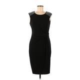 Karl Lagerfeld Paris Casual Dress - Sheath Crew Neck Sleeveless: Black Dresses - Women's Size Medium
