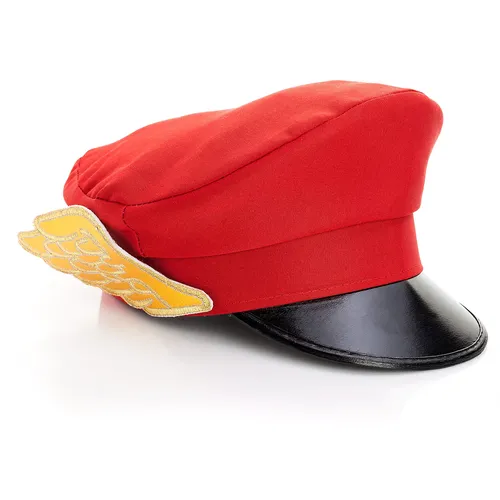 Casquette avec ailes, rouge