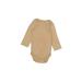 Just One You Made by Carter's Long Sleeve Onesie: Gold Bottoms - Size 9 Month