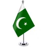 14x21cm Schreibtisch Flagge von Pakistan Banner Board room Tisch Stand Pole die Pakistan Schrank
