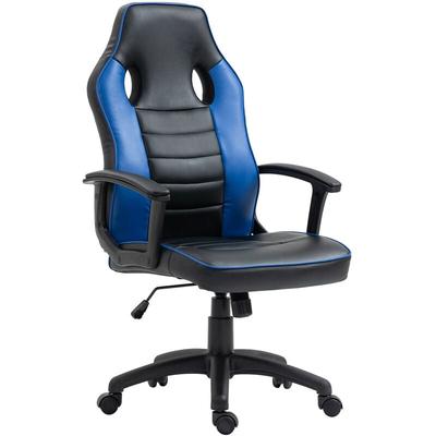 Svita - Gaming Stuhl Ergonomischer PC-Stuhl Höhenverstellbar Kinder Teenager Schwarz/Blau