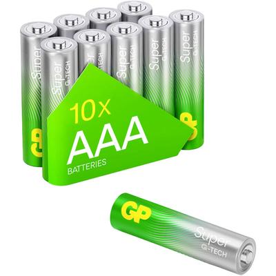 Gp Super Micro (AAA)-Batterie Alkali-Mangan 1.5 v 10 St.