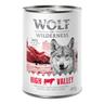 Lot Wolf of Wilderness 24 x 400 g pour chien - High Valley, bœuf