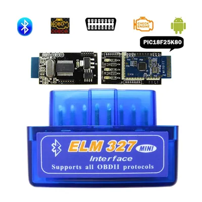Elm-327 OBD2 Scanner For Car Mini ELM327 Bluetooth V1.5 OBD 2 Auto Diagnostic Tools Real PIC1825K80