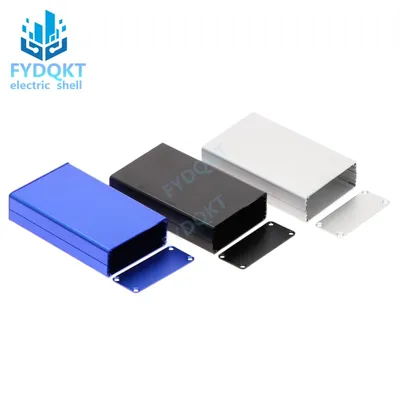 Aluminum PCB Instrument Box Enclosure Electronic Project Case Panels Screws DIY Built-in Grooves