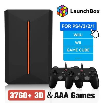3760+ 3D/AAA Games for PS4/PS3/PS2/Switch/WII/WIIU/N64/DC Etc Portable 500GB Launchbox External Gaming Hard Drive for Windows PC