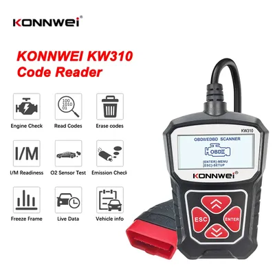 KONNWEI KW310 OBD2 Car Diagnostic Scan Tool Automotive ODB2 OBD 2 Scanner Code Reader with Russian