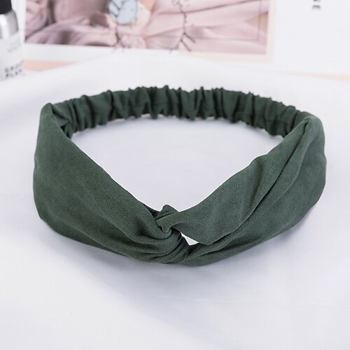 1 Stück Damen-Stirnbänder, gedrehtes Kreuz, elastische Stirnbänder, Yoga-Lauf-Workout-Stirnbänder, rutschfeste, schweißweiche Stirnbänder, einfarbig, einfache, vielseitige Haar-Accessoire-Stirnbänder