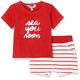Kanz Unisex Baby Set 2tlg. (T-Shirt 1/4 Arm + Shorts) Bekleidungsset, Rot (Flame Scarlet|Red 2550), 62