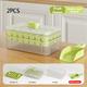 Ice Cube Tray with Pressing Feature - Food-Grade Mold for Freezing, Ideal for Refrigerators, Homemade Ice Making Storage Box
