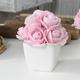 Artificial Rose Mini Potted Plant for Lifelike Home Decor