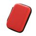 TRIEIY Storage Clearance SaleÃ¯Â¼Â� Mini Zipper Hard Leather Earphone Storage Bag Earphone Pouch Box Home Textile Red