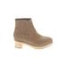 Ann Taylor LOFT Boots: Tan Shoes - Women's Size 7 1/2