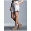 Bermudas TRIGEMA "TRIGEMA Shorts mit praktischen Taschen", Damen, Gr. L, US-Größen, weiß, 70% Baumwolle, 30% Polyester, Basic, Hosen