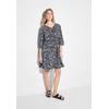 Blusenkleid CECIL, Damen, Gr. M (40), US-Größen, schwarz, Web, 100% Baumwolle, Paisley, casual, gerade knielang, Rundhals, 3/4-Ärmel Bündchen, Kleider, aus 100% Baumwolle