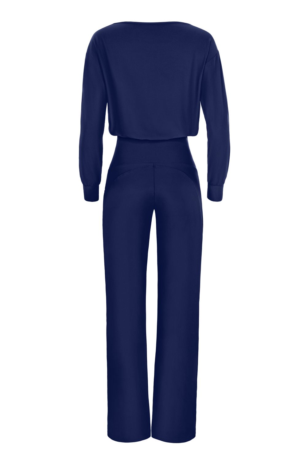 Jumpsuit WINSHAPE "JS101LSC", Damen, Gr. S, Normalgrößen, blau (dunkelblau), 85% Polyester, 15% Elasthan, Rundhals, Overalls Jumpsuit, Functional Comfort