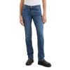 Straight-Jeans MARC O'POLO "aus Bio-Baumwolle-Mix", Damen, Gr. 27, Länge 30, blau (authentic mid blau wash), Obermaterial: 90% Baumwolle, 9% Polyester, 1% Elasthan, unifarben, casual, gerade normal, Jeans