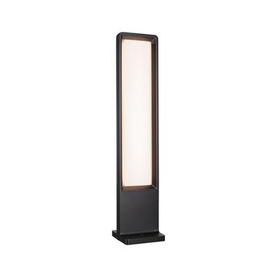 LED Pollerleuchte PAULMANN "Reana 832mm 3000K 2x4W 2x240lm 230V Anthrazit Metall", grau (anthrazit), B:17,3cm H:83,2cm T