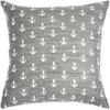 Dekokissen PAD "ANCRE", grau (light grau), B:40cm L:40cm, Obermaterial: 64% Baumwolle, 18% Polyacryl, 12% Polyester, 4% Wolle, 2% Viskose, Dekokissen_Sitzkissen_Kissenhüllen, Made in Europe, Kissenhülle ohne Füllung, 1 Stück