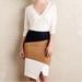 Anthropologie Skirts | Anthro Hd In Paris Asymmetrical Colorblock Pencil Skirt Xs 2 | Color: Black/Tan | Size: 2