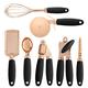 7 Pc Kitchen Gadget Set Copper Coated Stainless Steel Utensils Ice Scream Scoop Peeler Garlic Press Cheese Grater Whisk Kitchen Gadgets Gifts Cool Unique Gifts Cheese Cutter for Women Tools Ice