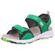 Sandale SUPERFIT "CRISS CROSS WMS: mittel" Gr. 35, grün (grün, schwarz) Kinder Schuhe Sommerschuh, Klettschuh, Outdoorschuh, mit Klettverschlüssen