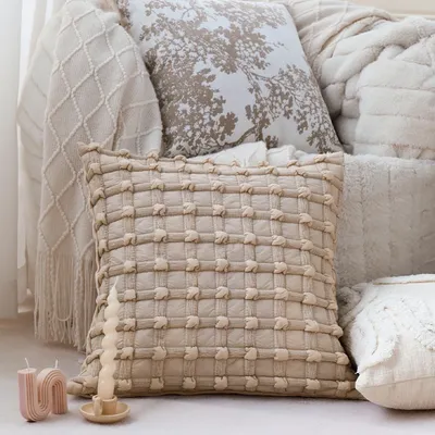 1pc quadratischen Kissen bezug nordischen Stil weichen dekorativen Kissen bezug für Sofa Wohnkultur Image