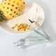 Pince à ananas en acier inoxydable éplucheur d'ananas couteau à ananas en forme de V pince