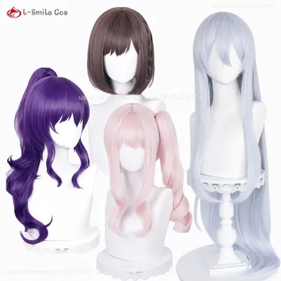 Hochwertige anime shinon ome ena akiyama mizuki yoisaki kanade asahina mafuyu cosplay perücken hitze beständige synthetische haar party Image