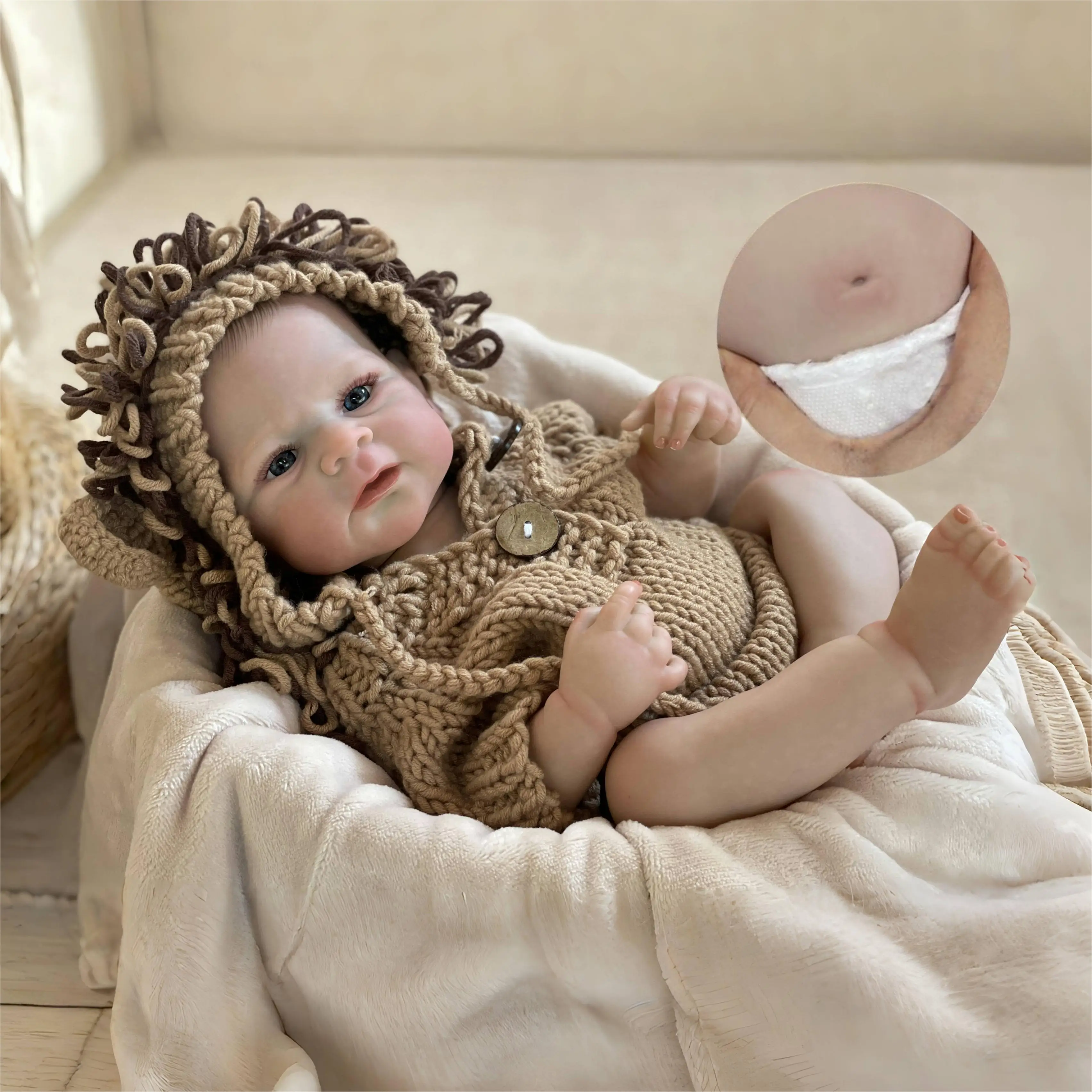 18 Zoll Junge Elijah Ganzkörper Vinyl Bebe Reborn Puppe Handgemachte Gemaltes Haar Realistische Neugeborene Puppe Spielzeug Für Kinder Mu soias Reborn