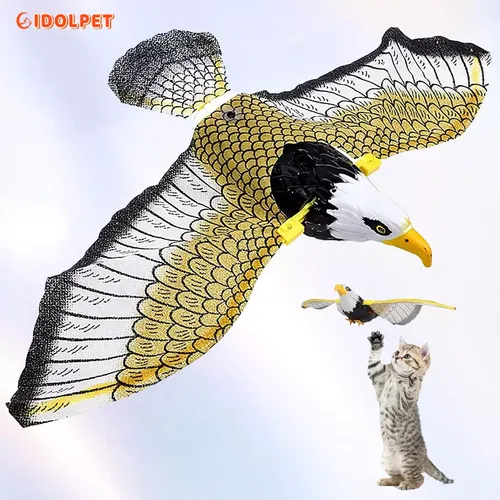 Fliegendes Vogel katzen spielzeug elektrisches Adlers pielzeug interaktives Katzen spielzeug des