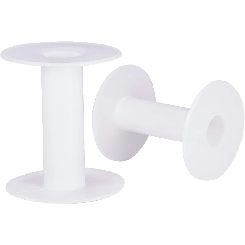 20 stücke 3 Zoll Kunststoff leere Spulen Drahts pulen Fadens chnur Spule für Handwerk Faden Schnur Seil Drahtseil Kette Image