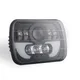 090E voiture 7 "LED phare carré lampe Spot clignotant dynamique pour JeepWrangler