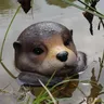 1pc schwimmende Otter für Teich hof schwimmende Pool dekoration in Ottern formen wetter beständige