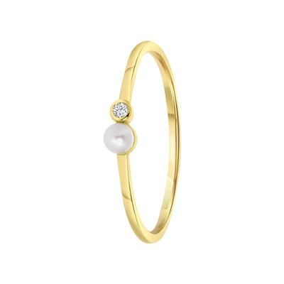 Lucardi Ringe 925 Silber - goldfarbig 60mm Damen Image