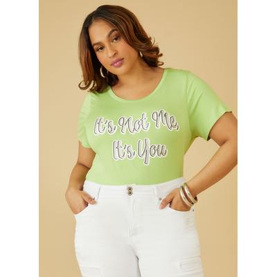 Plus Size It's Not Me, It's You Graphic Tee