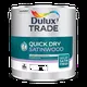 Dulux Trade Quick Dry Satinwood Paint, Pure Brilliant White 5L, Paints, Door Paint, Furniture Paint, Window Paint, Joinery and F