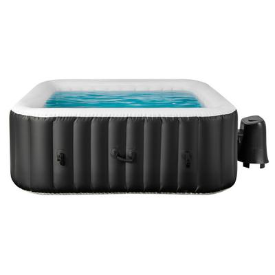 Costway Rectangular Blowup Pool Hottub with 130 Ai...
