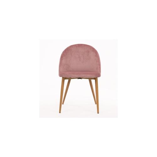 ITALIAN DESIGN Gina italienischer Design-Stuhl in Rosa, 58 x 48 x 78 cm