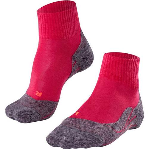 FALKE TK5 Short Damen Socken, Größe 35-36 in Rot