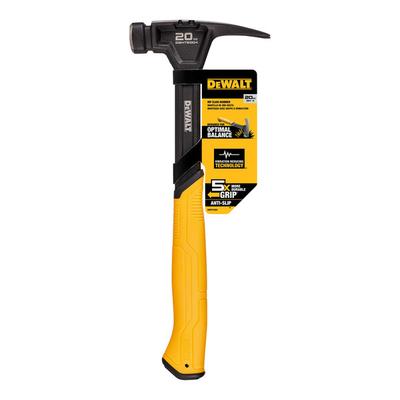 DeWalt 20 oz. Steel Rip Claw Hammer with Anti-Slip Handle DWHT51004